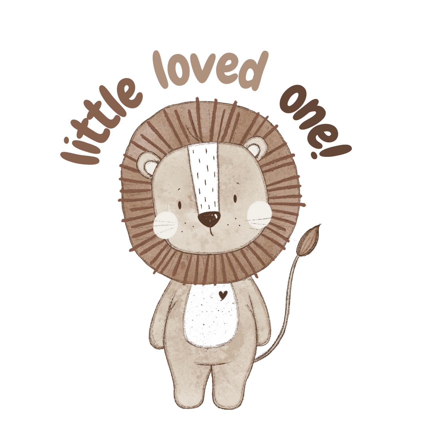 Bügelbild Kleiner Wild Life Löwe "Little loved one"