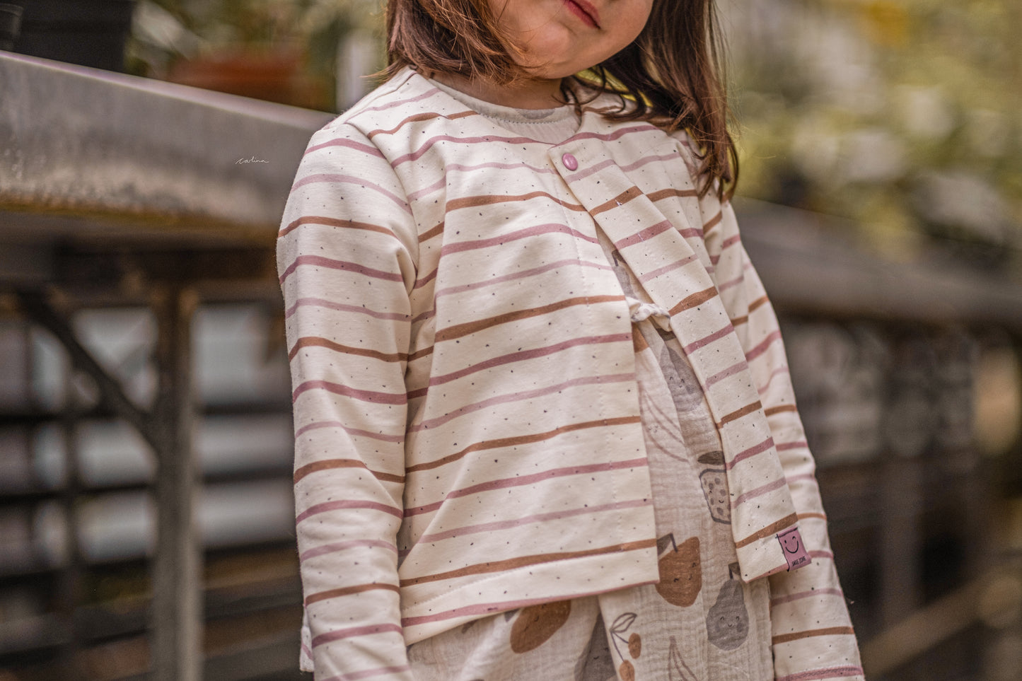 Reststück Cutie Stripes Rose 0.43m Jersey