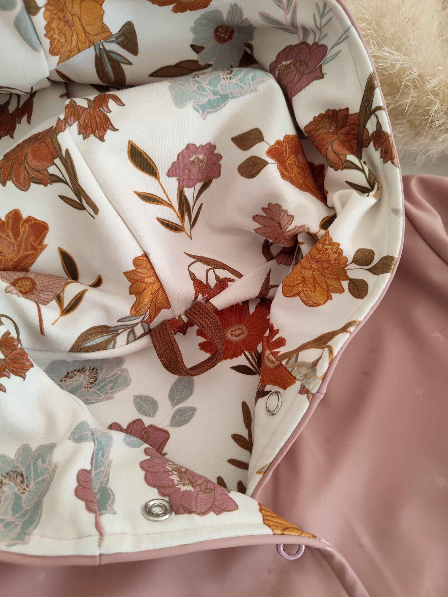 Plitsch Platsch Regenjacke "Retro Flowers" Gr. 86/92