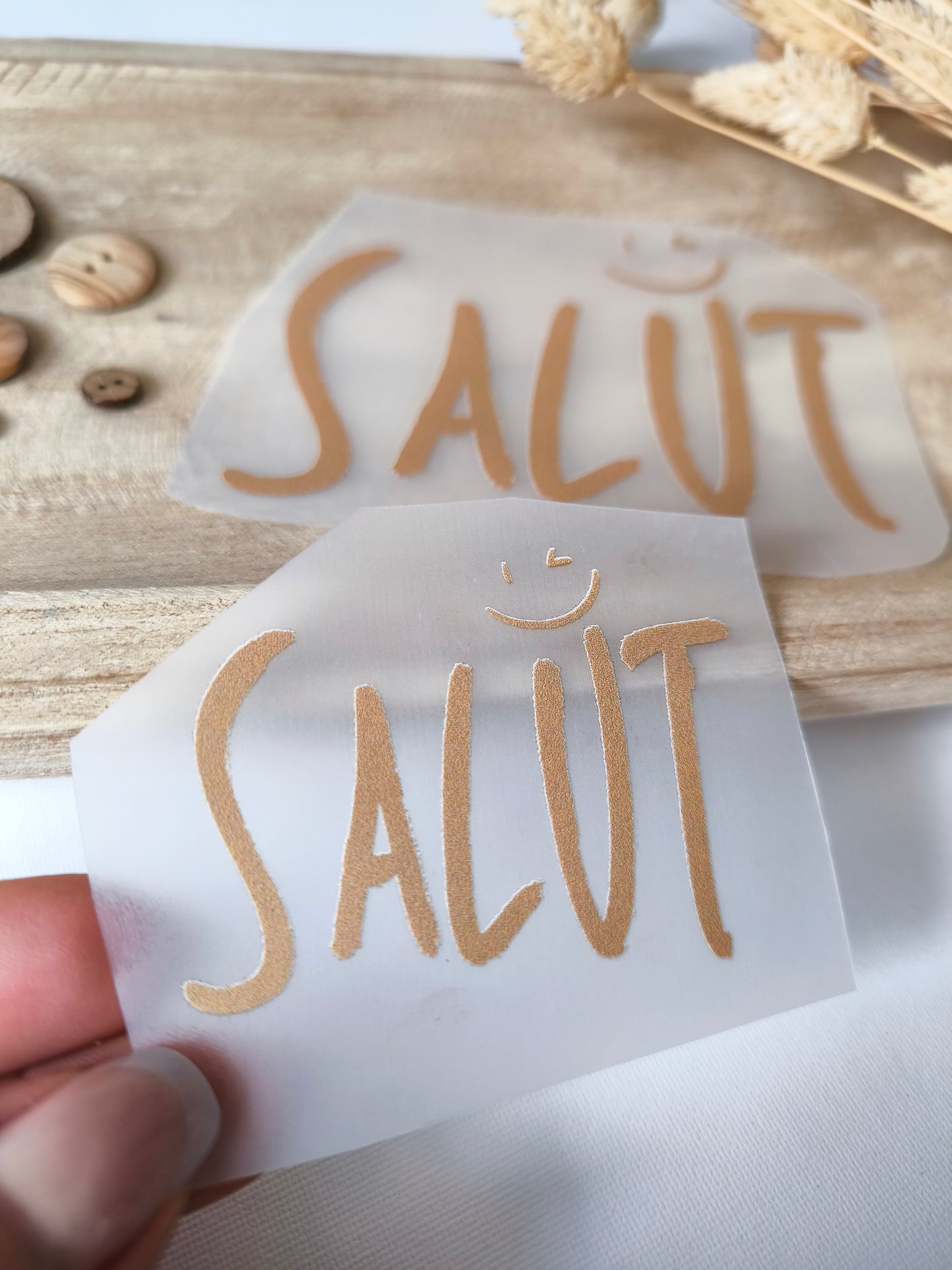 Bügelbild "Salut!"
