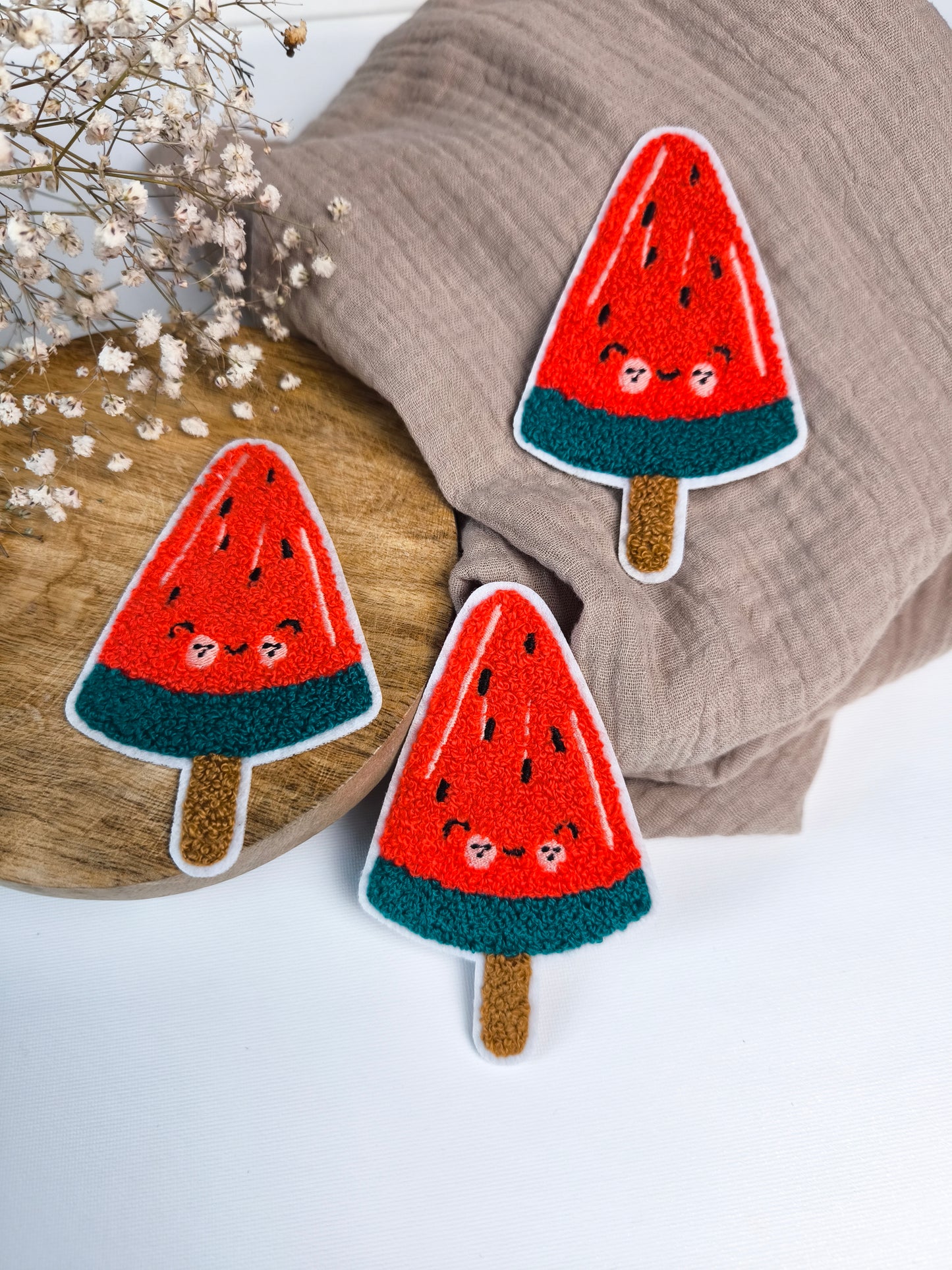 Chenille Patch Watermelon Ice