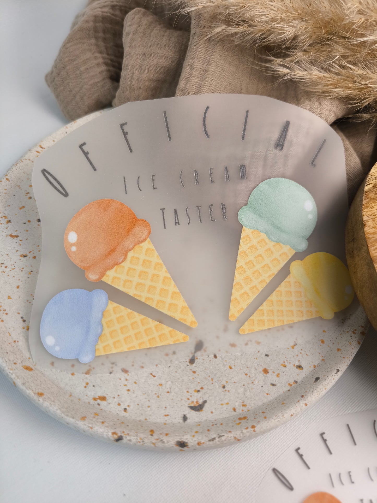 Bügelbild "official Ice Cream Taster"