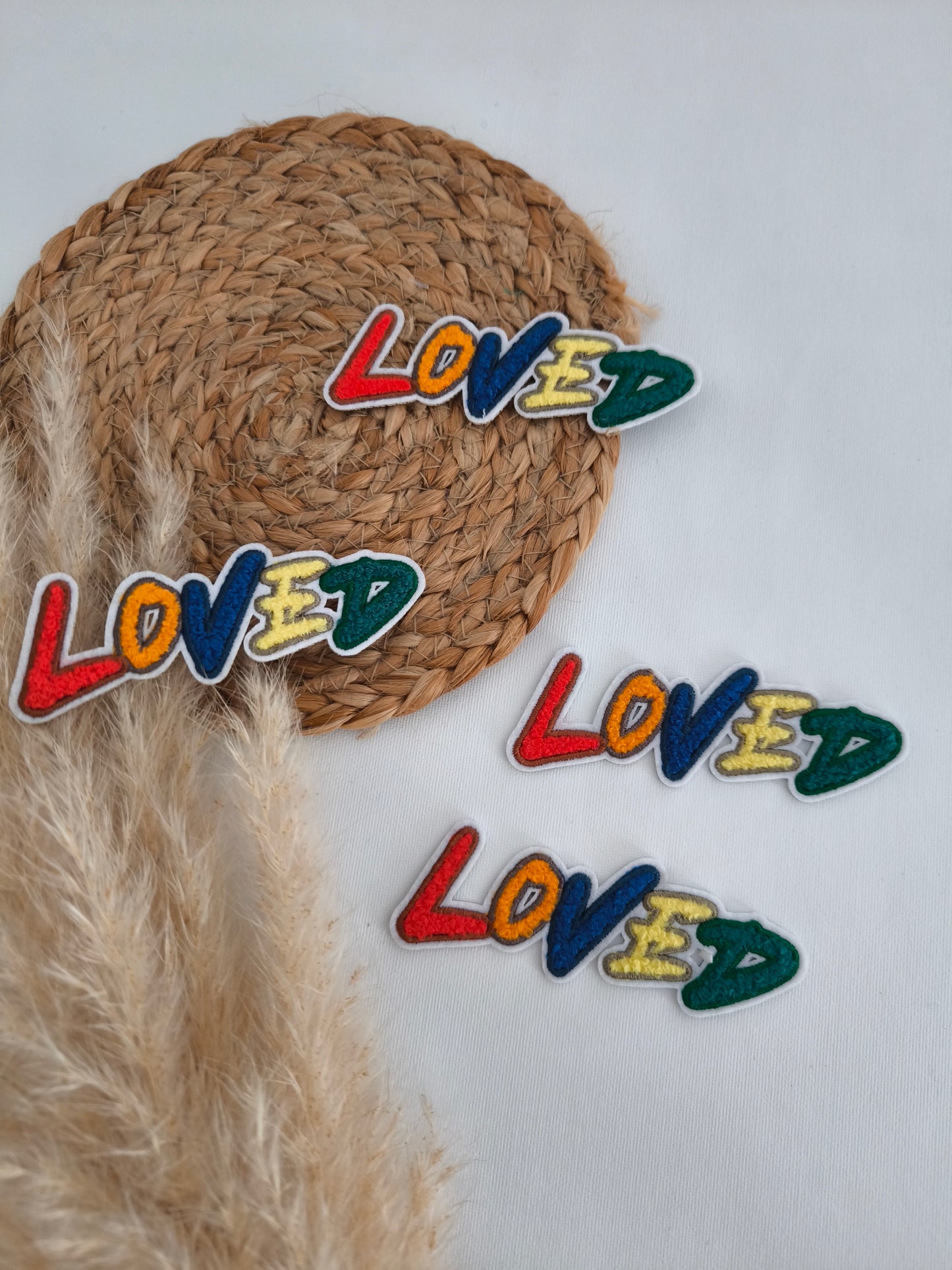 Chenille Patch "Loved" Statement