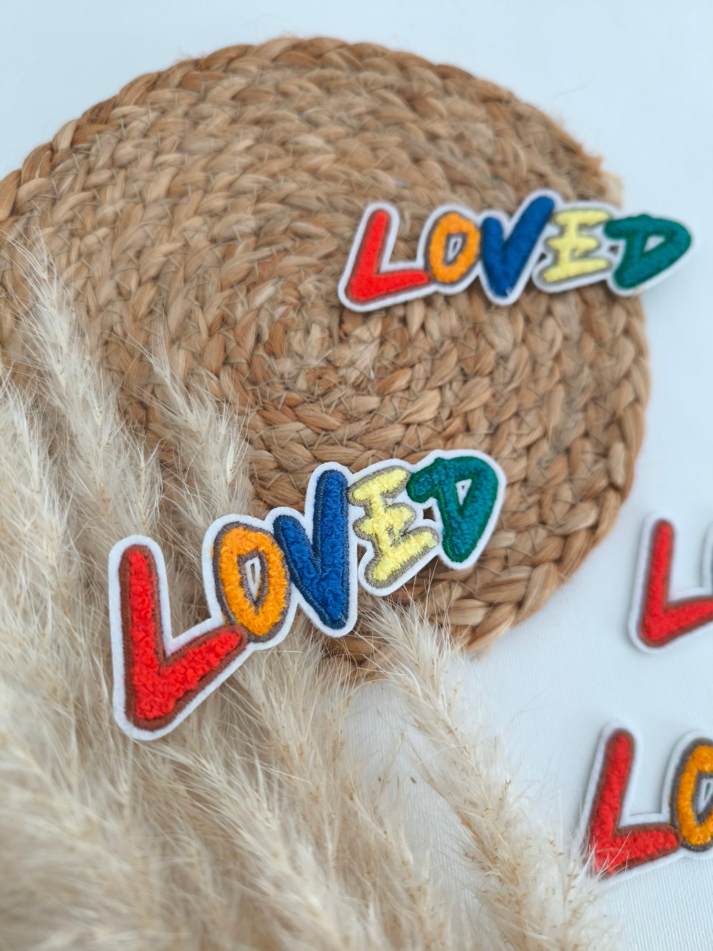 Chenille Patch "Loved" Statement