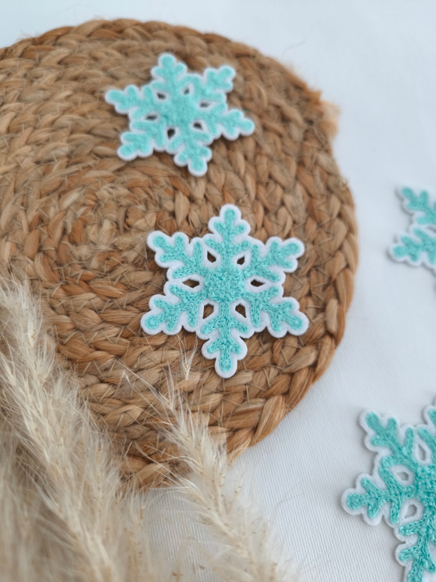 Chenille Patch Schneeflocke