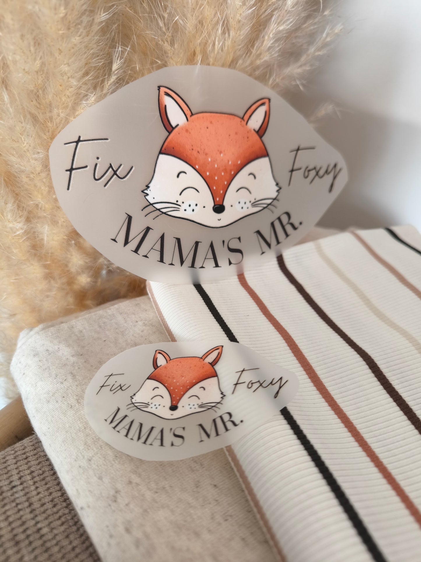 Bügelbild "Mama's Mr. Fix und Foxy"