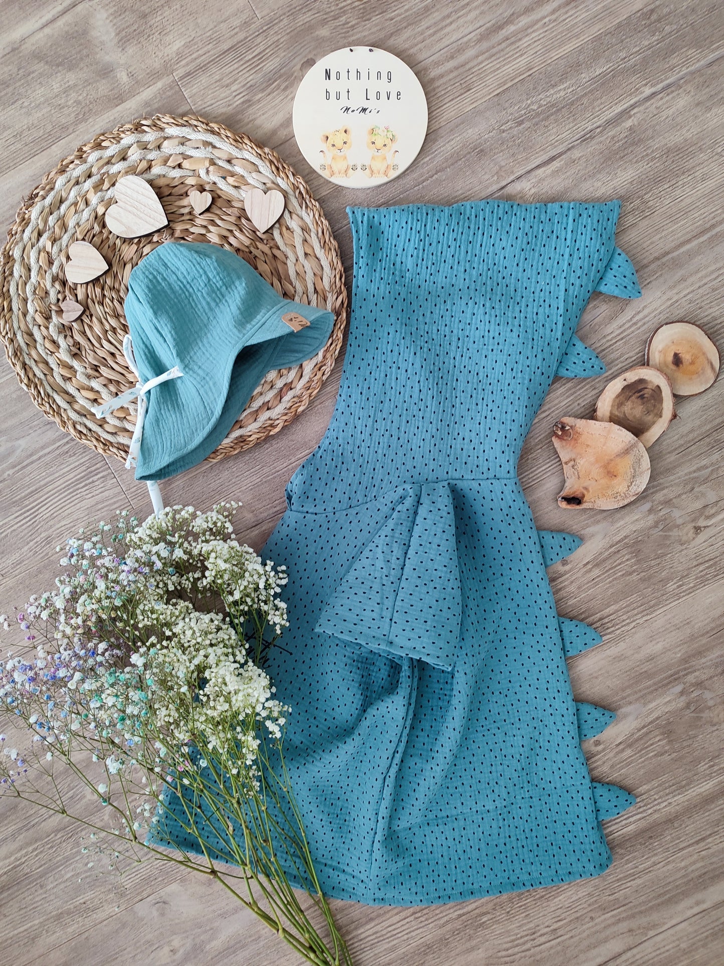 Musselin Badeponcho