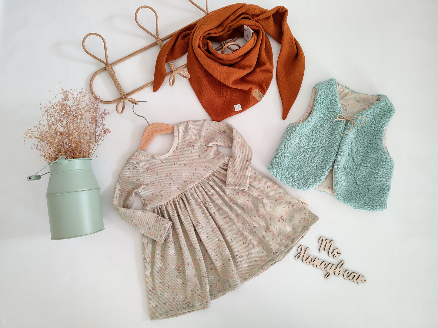 Lille Blomst "Light Olive"