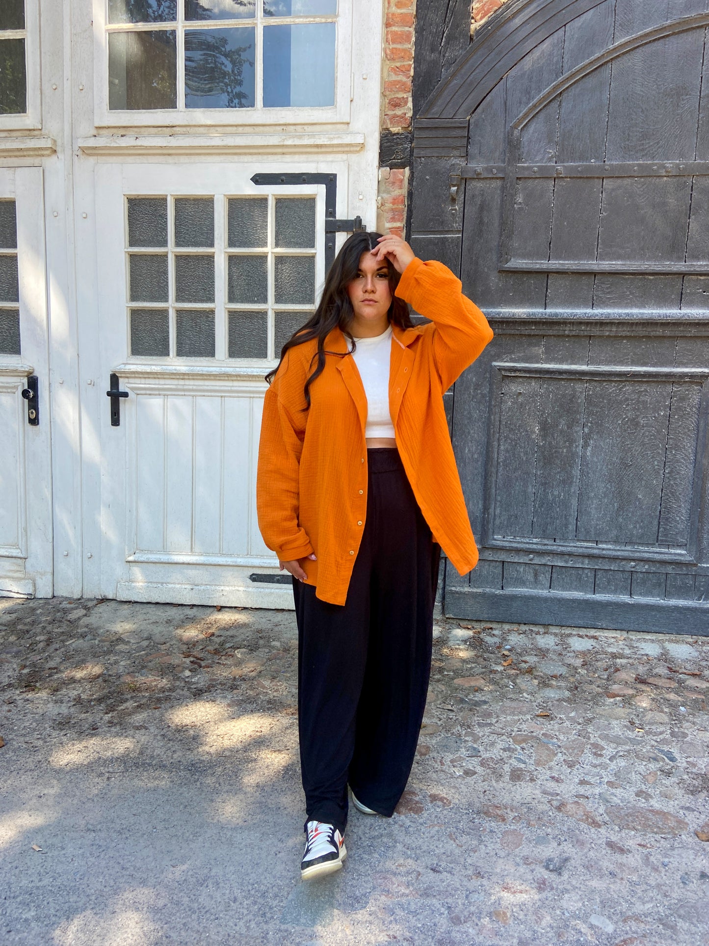 Damen "Fancy" Musselin Bluse