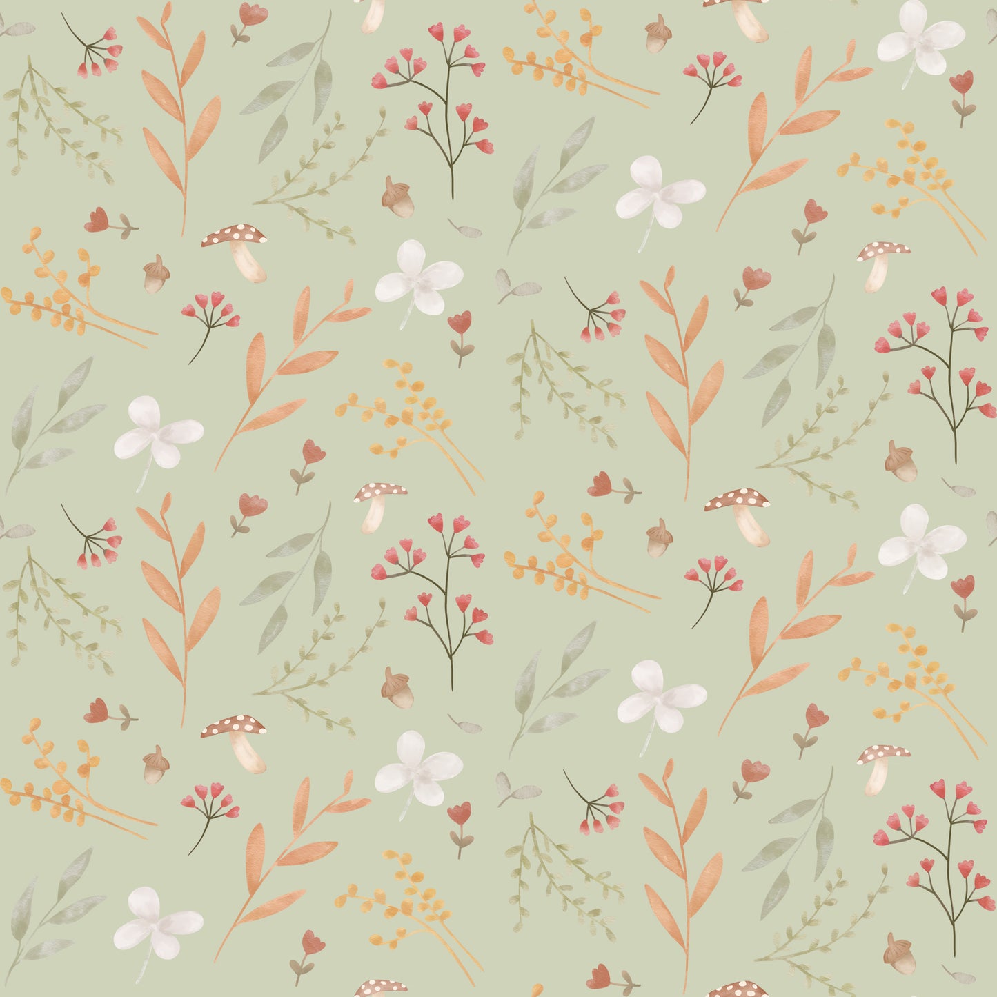 Lille Blomst "Light Olive"