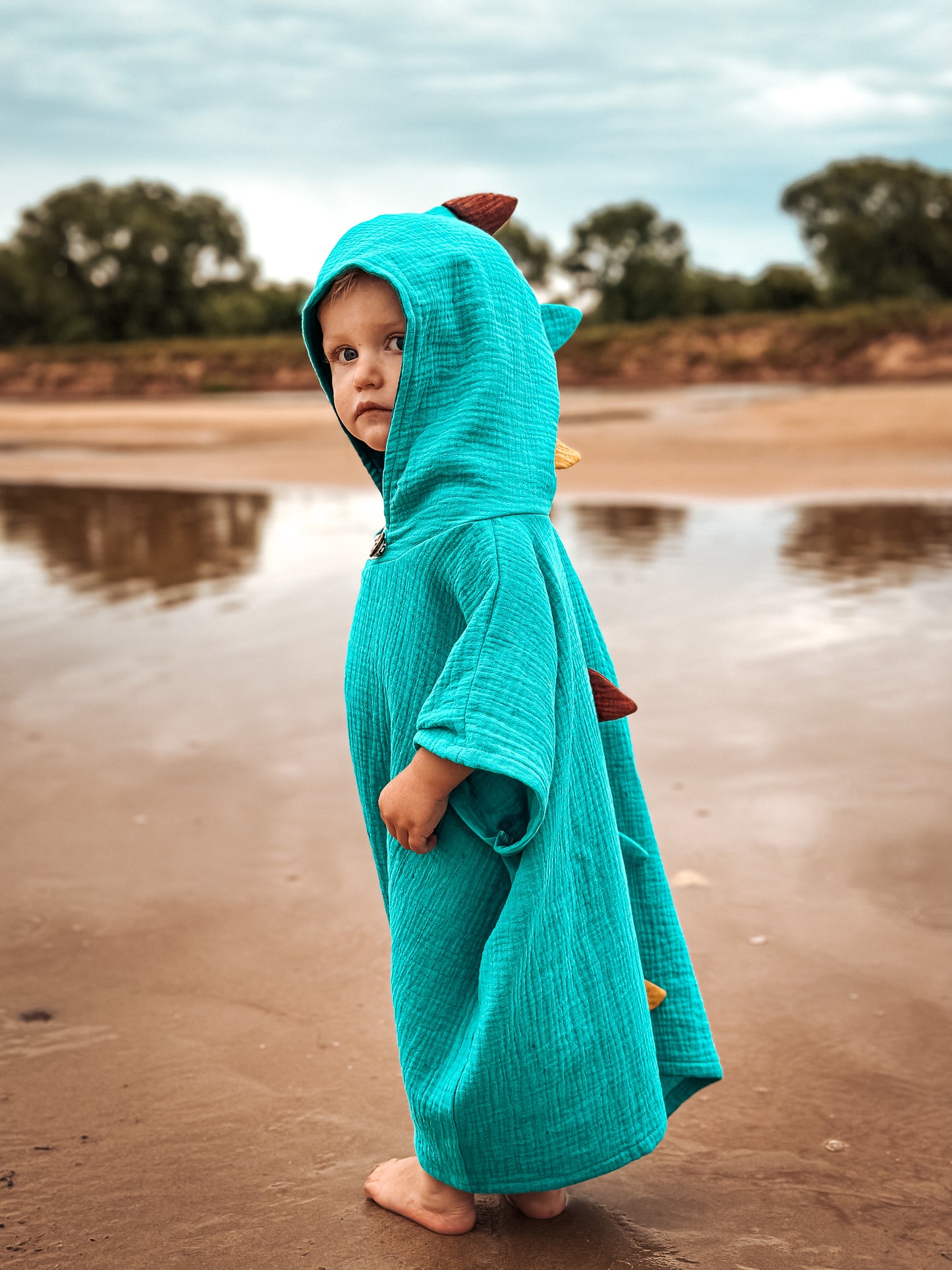 Musselin Badeponcho