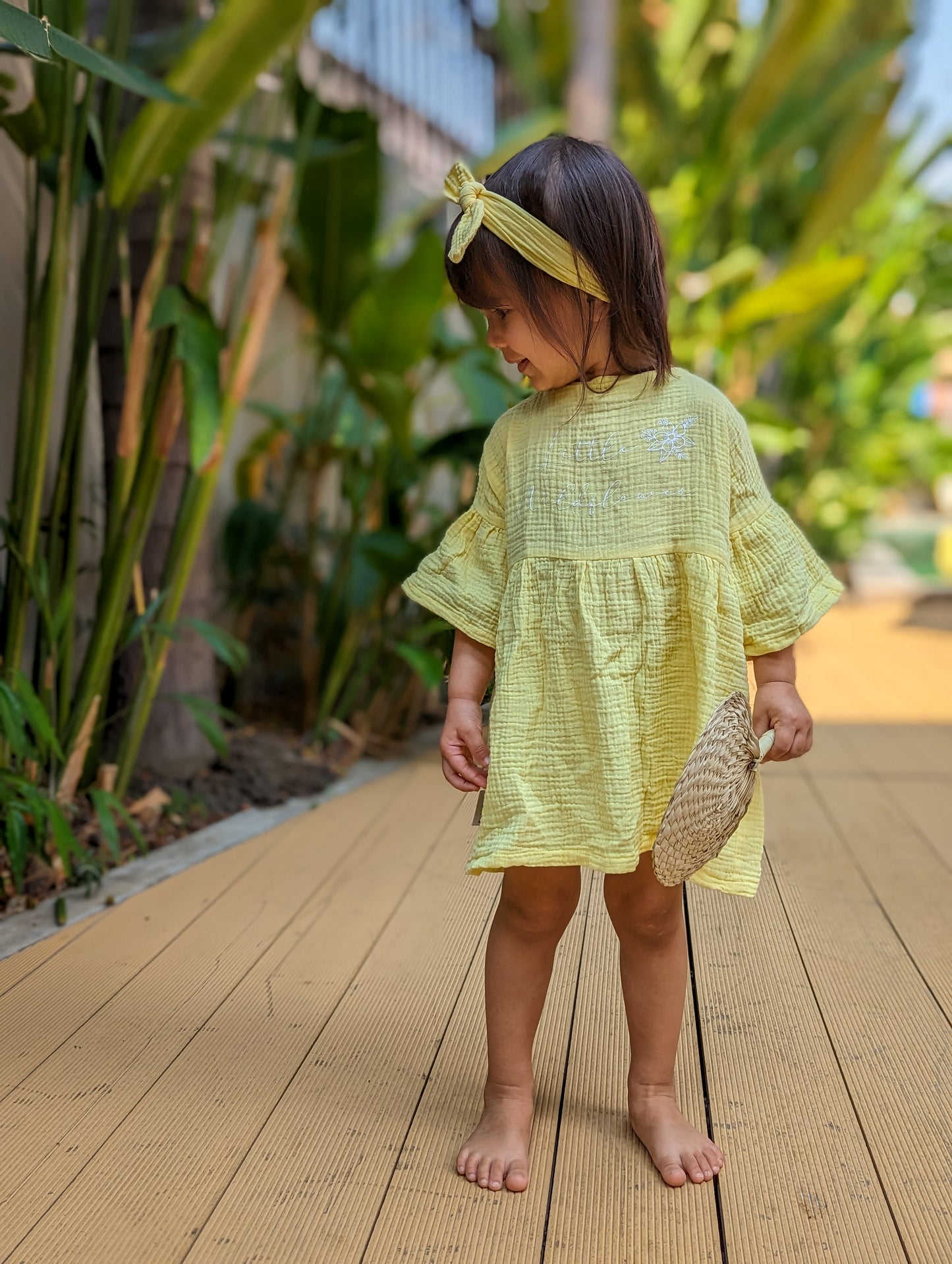 Butterfly Musselin Kleid