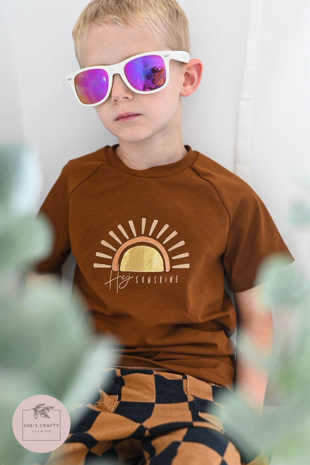 Bügelbild Hej Sunshine