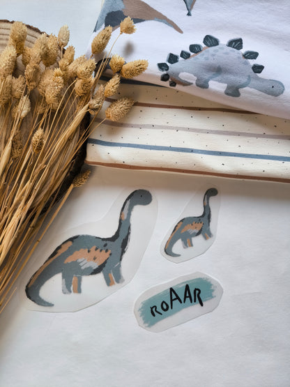 Bügelbild Dinosaurier Crew "Brontosaurus" Langhals