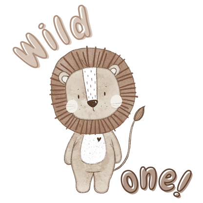 Bügelbild Kleiner Wild Life Löwe "Wild One"
