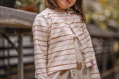 Reststück Cutie Stripes Rose 0.43m Jersey