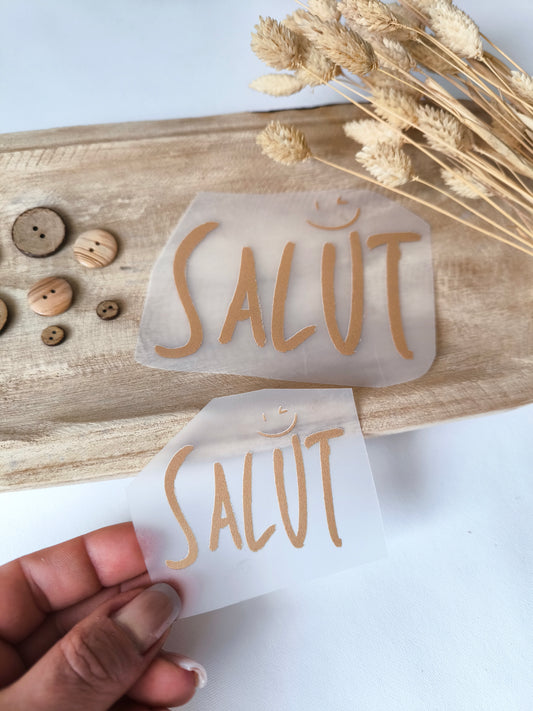 Bügelbild "Salut!"