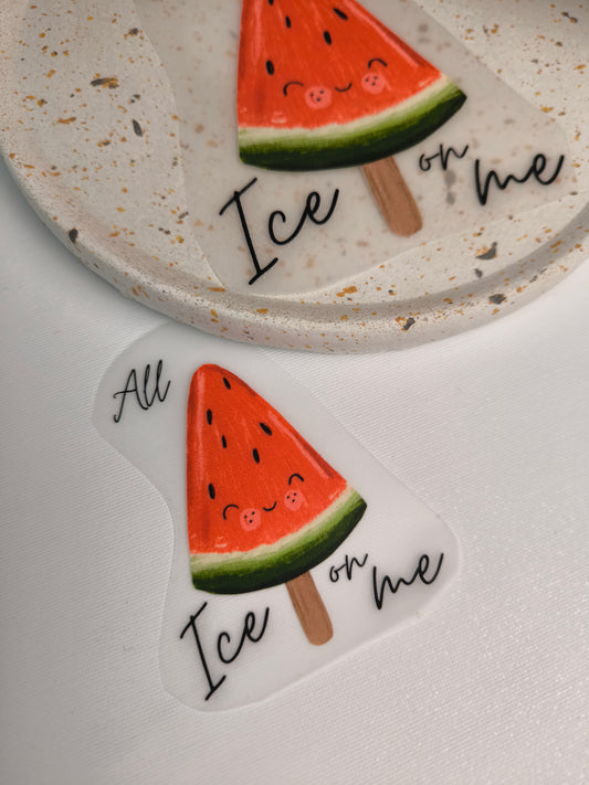 Bügelbild "All Ice on me"