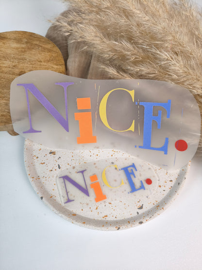 Bügelbild "NICE"