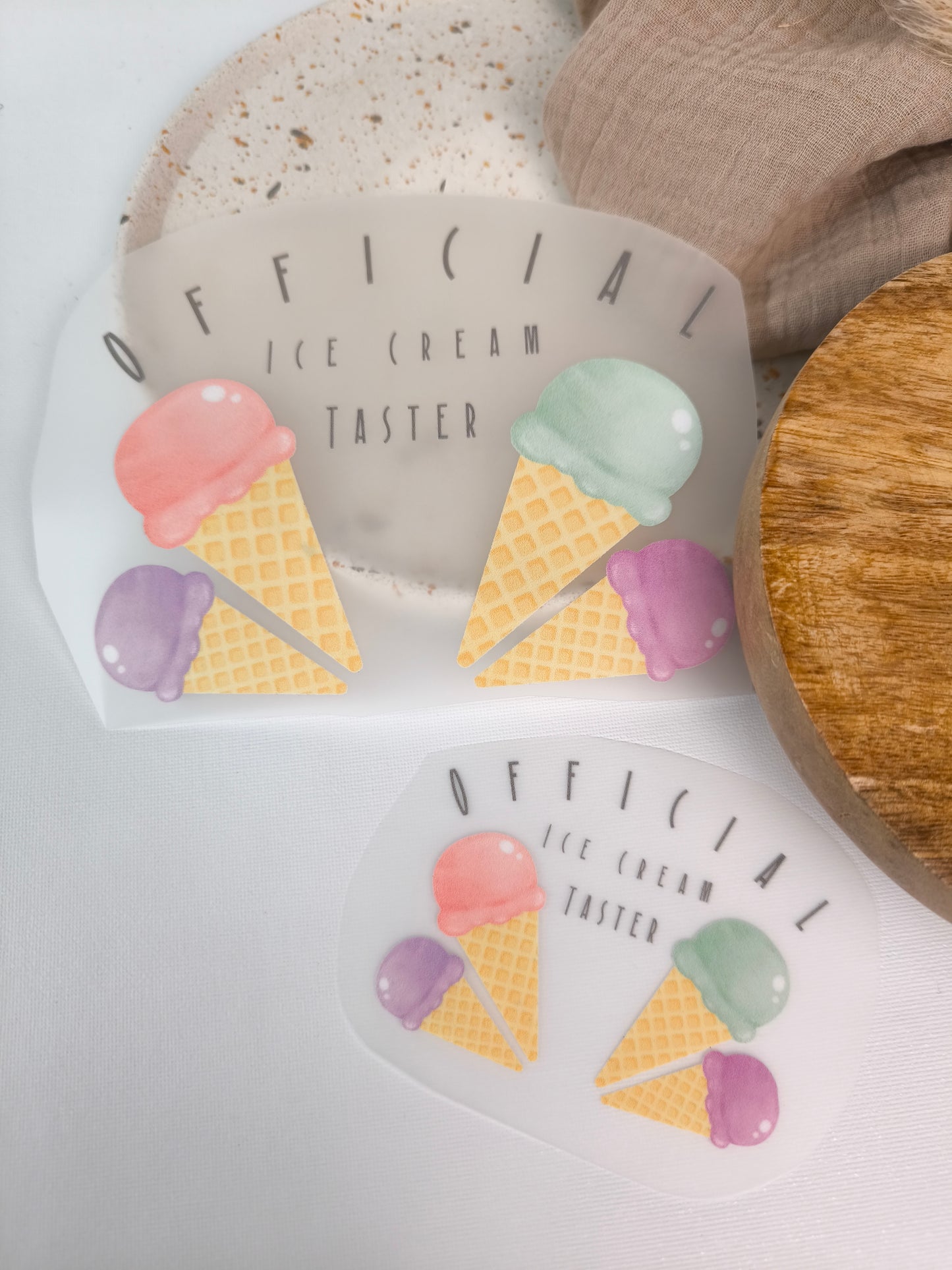 Bügelbild "official Ice Cream Taster"