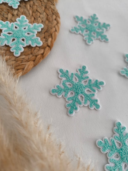 Chenille Patch Schneeflocke