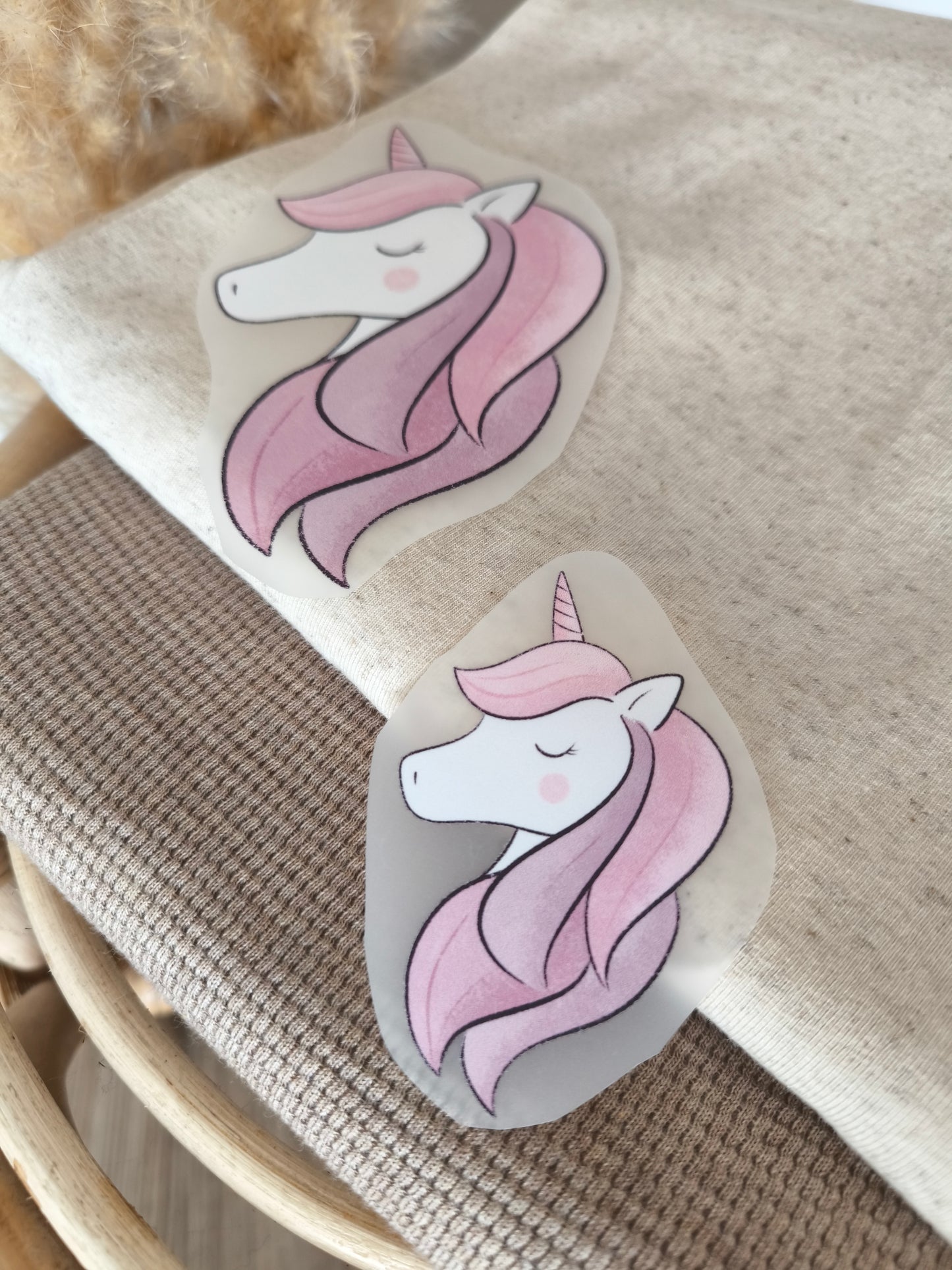 2. Wahl Bügelbild Unicorn Einhorn