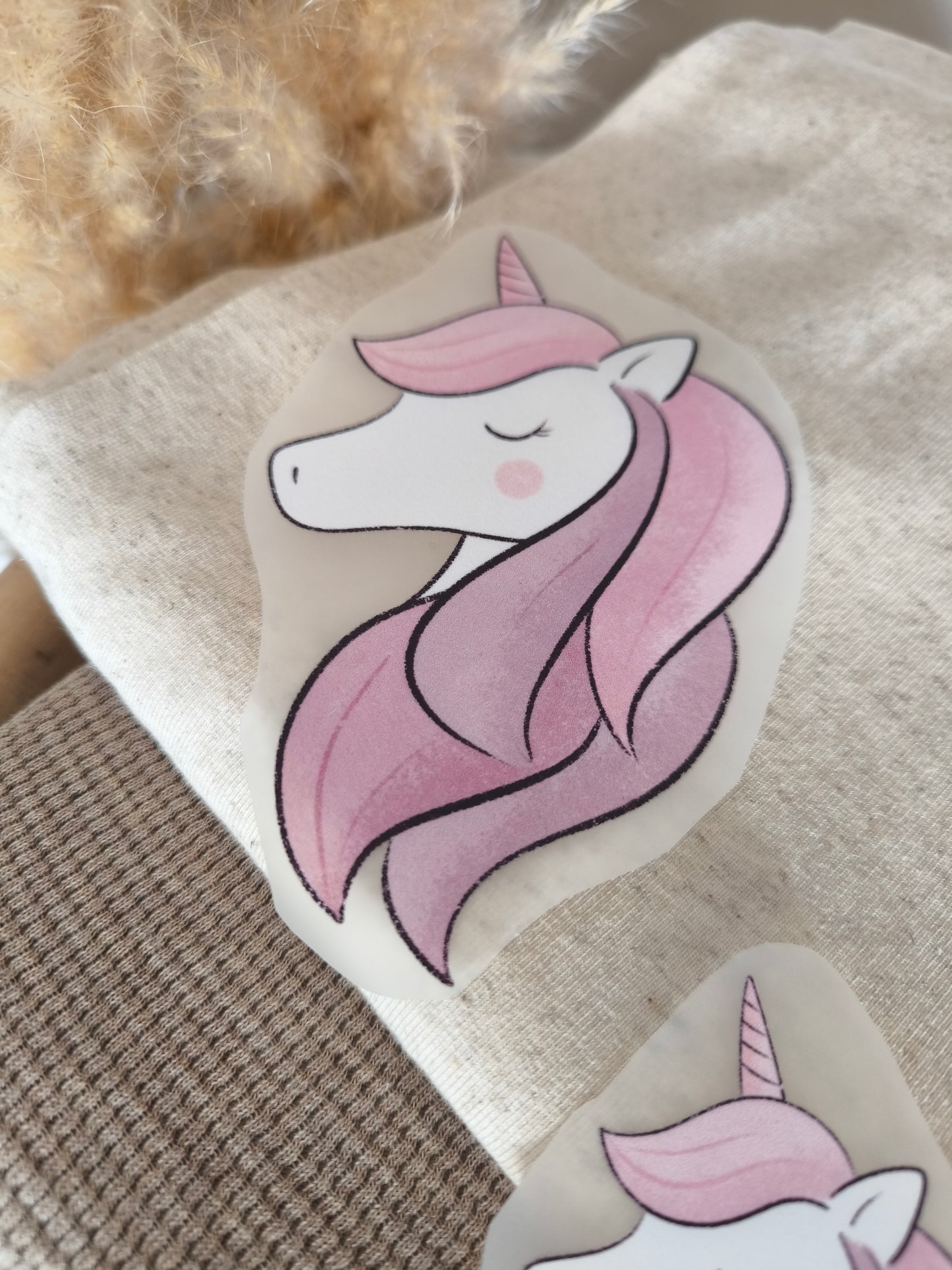 2. Wahl Bügelbild Unicorn Einhorn