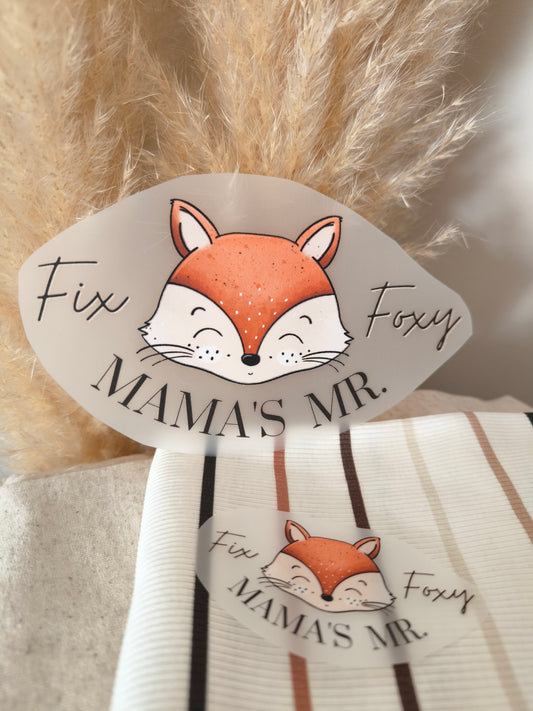 Bügelbild "Mama's Mr. Fix und Foxy"
