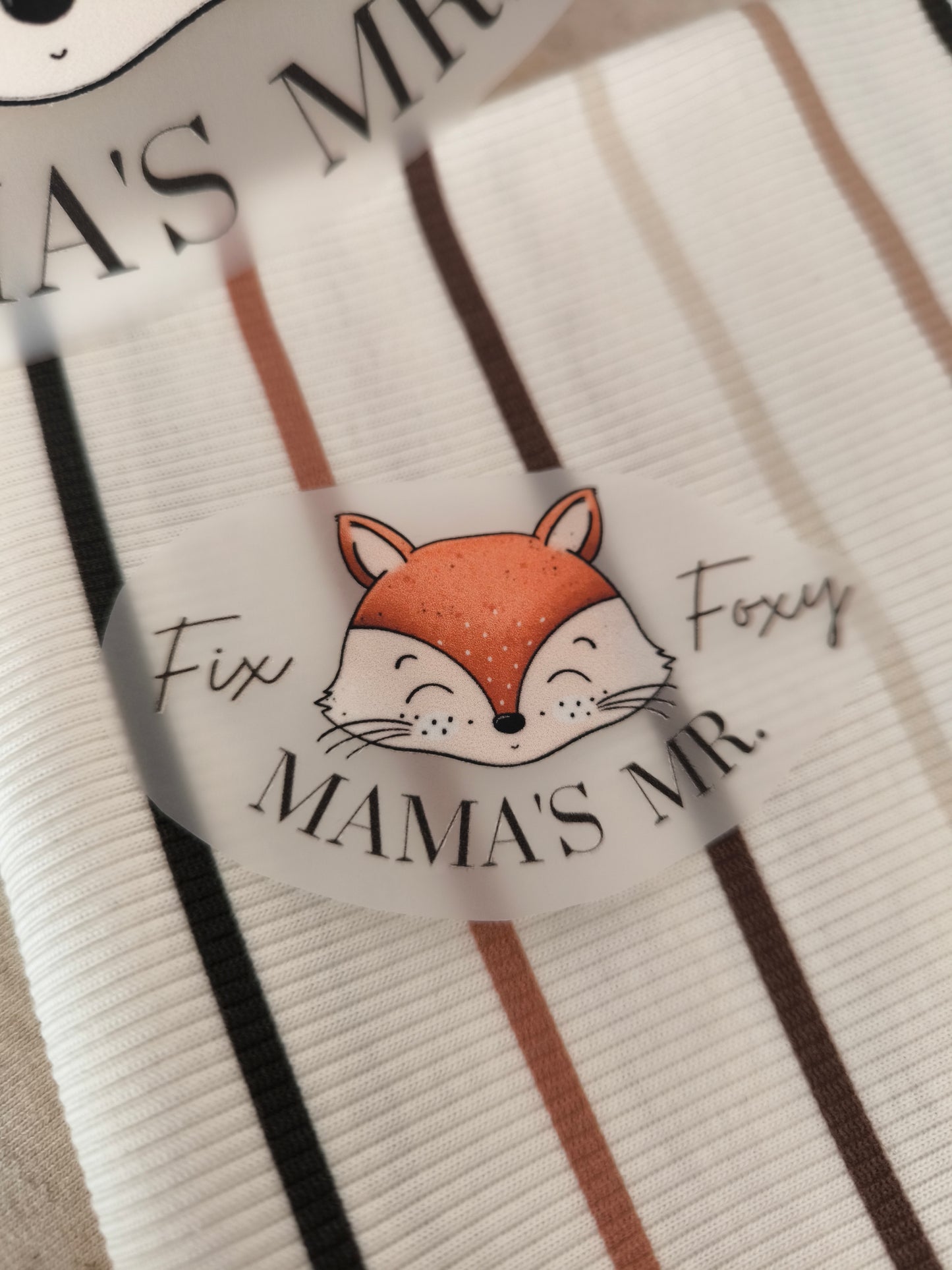 Bügelbild "Mama's Mr. Fix und Foxy"
