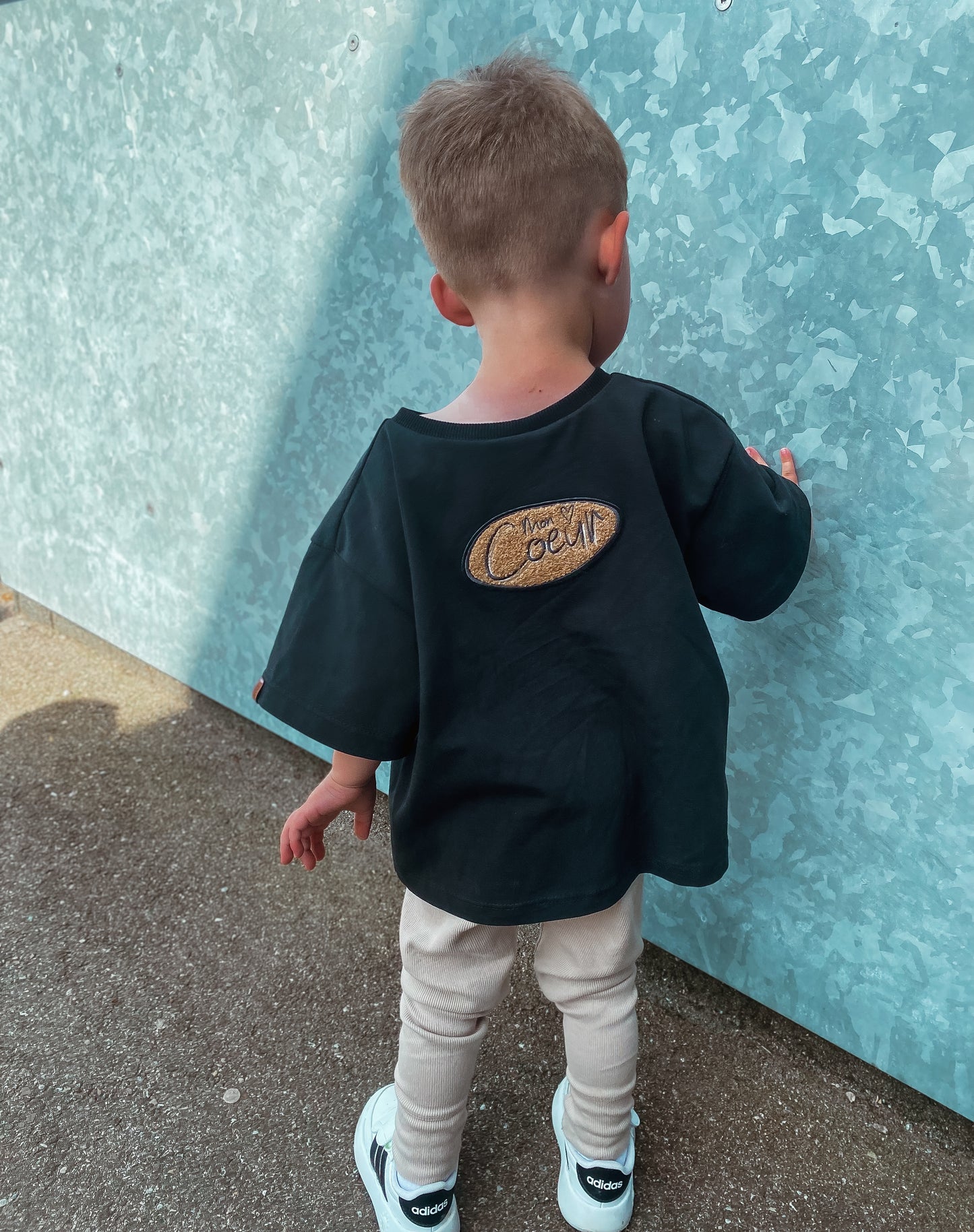 Chenille Patch "Mon Coeur" Mein Herz
