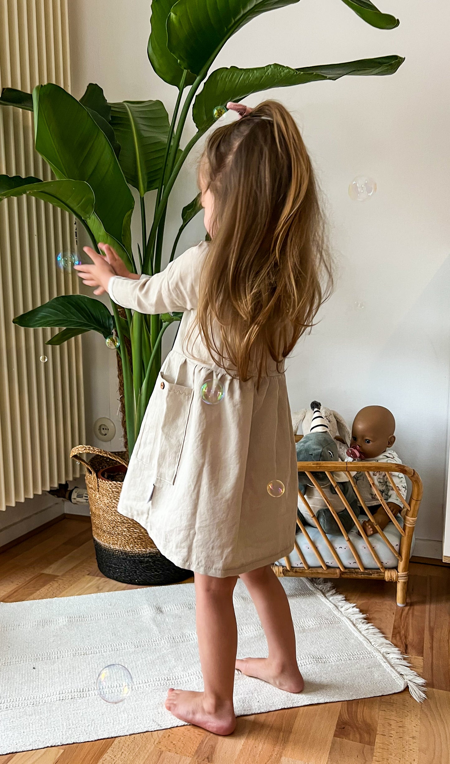 Butterfly Musselin Kleid
