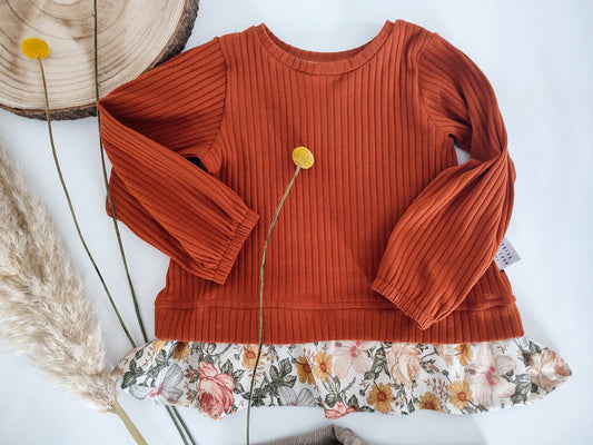 Cutie Bell Sweater "Retro Flowers" Gr. 116