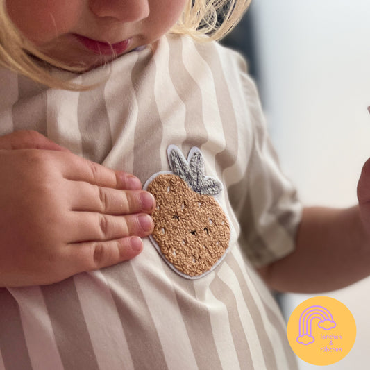 Chenille Patch "Erdbeere"
