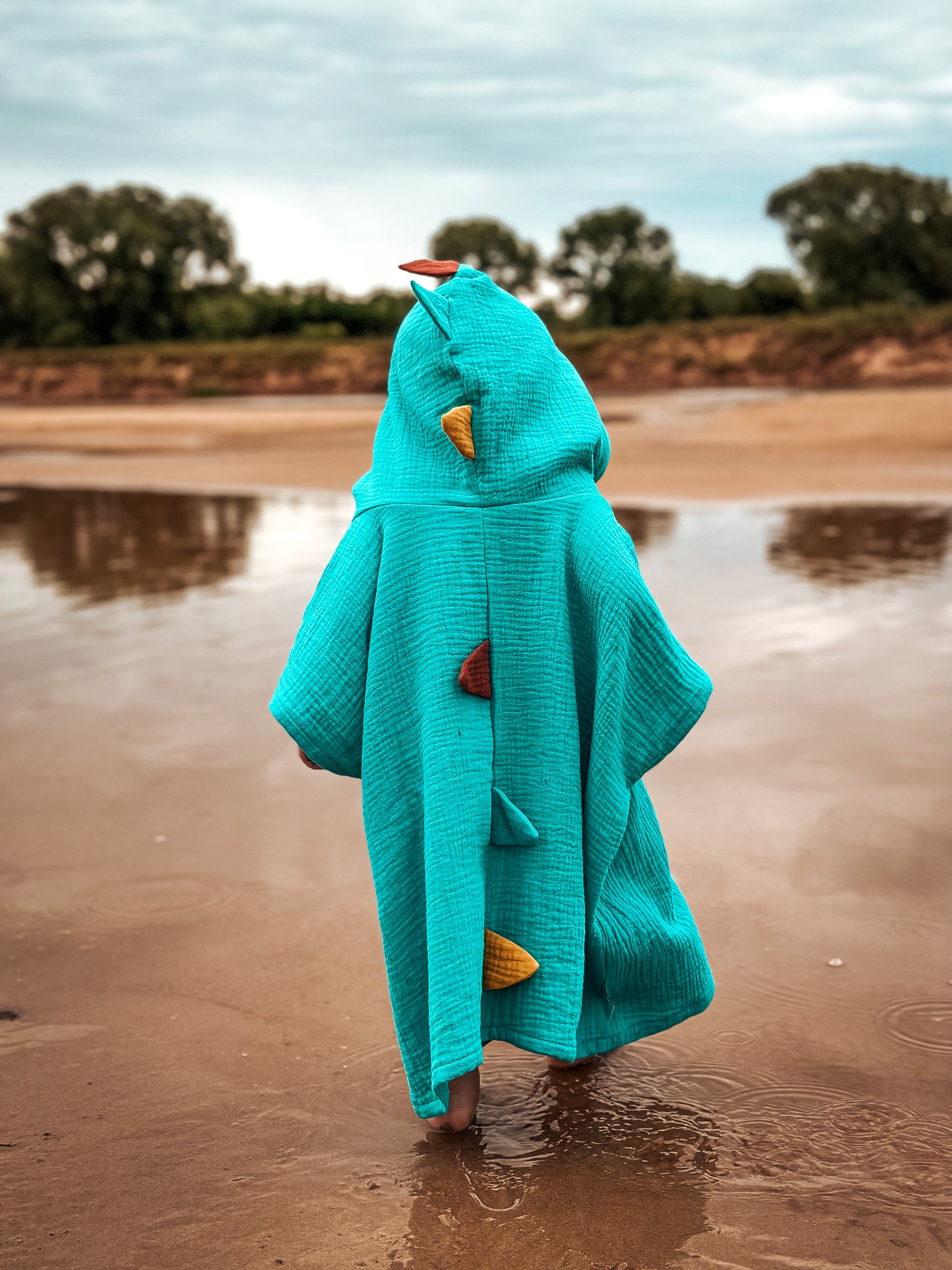 Musselin Badeponcho