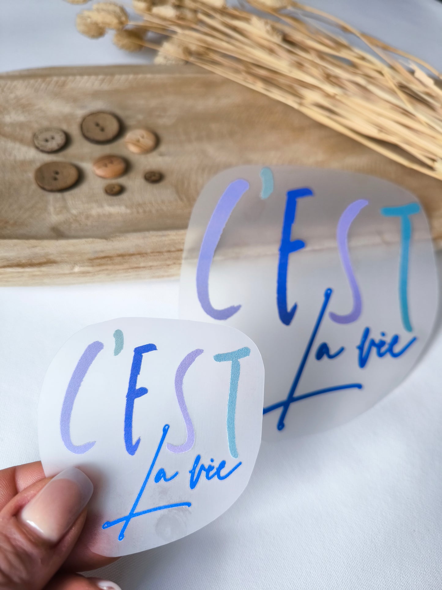 Bügelbild "C'est la vie"