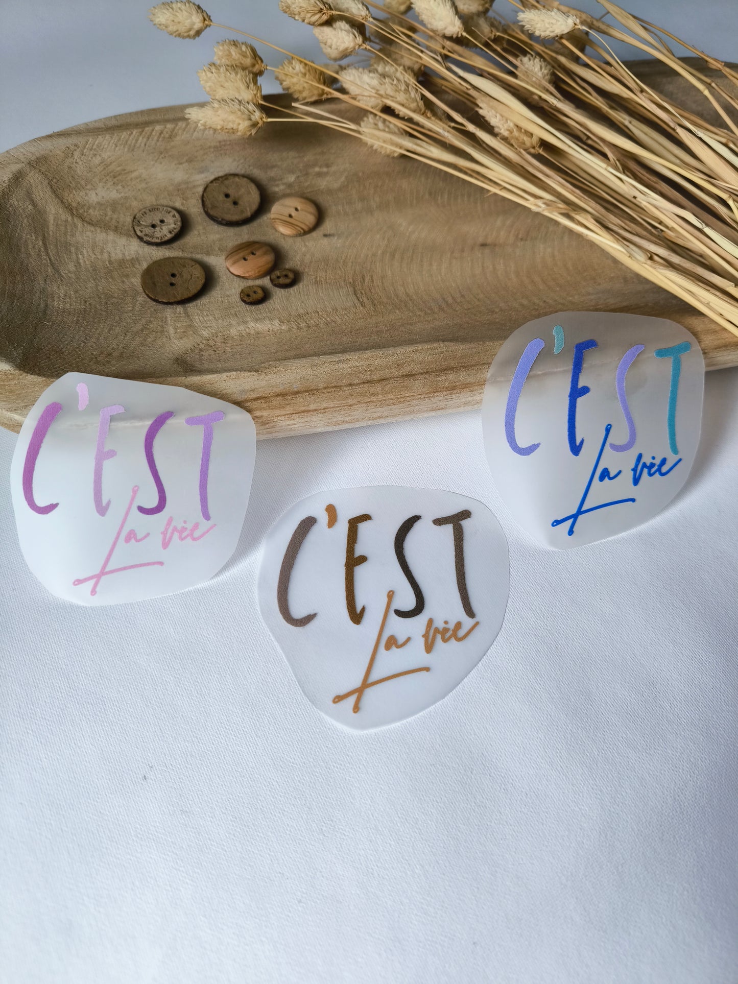 Bügelbild "C'est la vie"